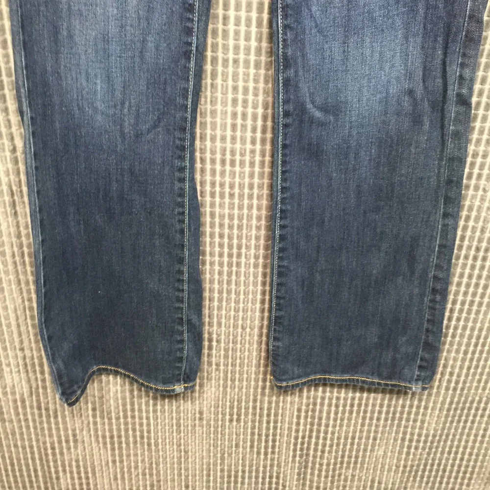 American Eagle Womens Slim Boot Jeans Stretch Size 4 Short Dark Wash Blue